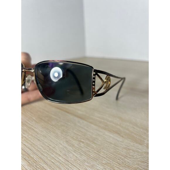 Diva By Eastern States 4127 C.726E Sunglasses FRAMES ONLY Gold Brown 55-15-130 main image 11